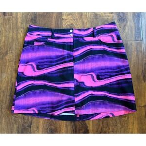 Slazenger Skort Golf Purple Pink Tennis Activewear Pickleball Sz 8 Women Pull On